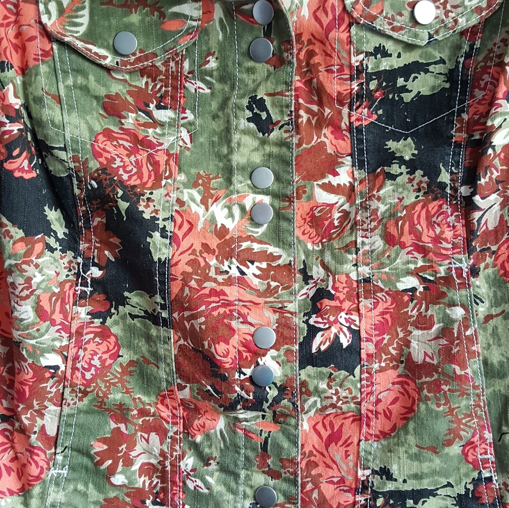 colorful jean jacket - Picture 12 of 13